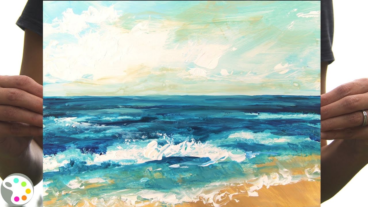 ocean acrylic painting