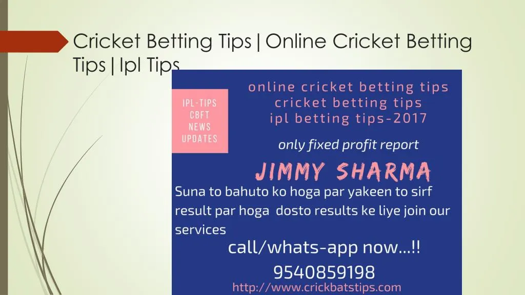 online betting tips ipl 2018