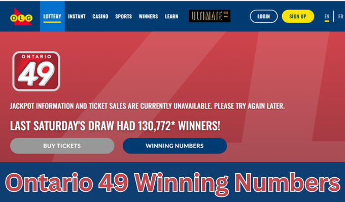 ontario lotto winning numbers