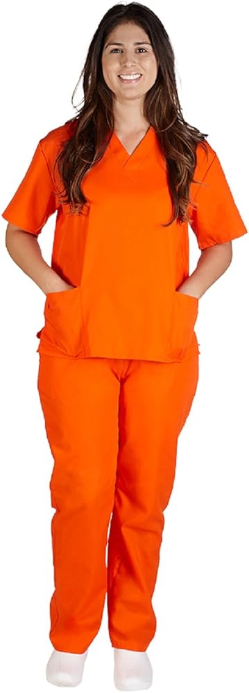 orange scrubs amazon