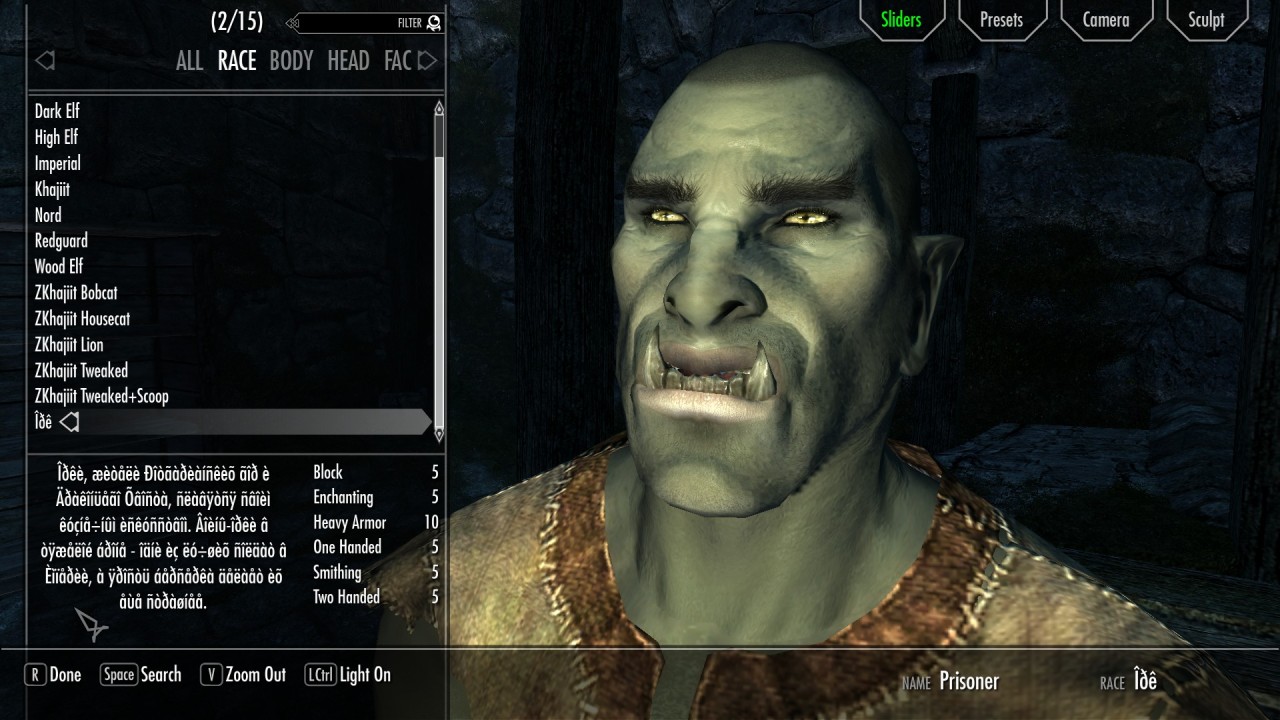 orcish names skyrim