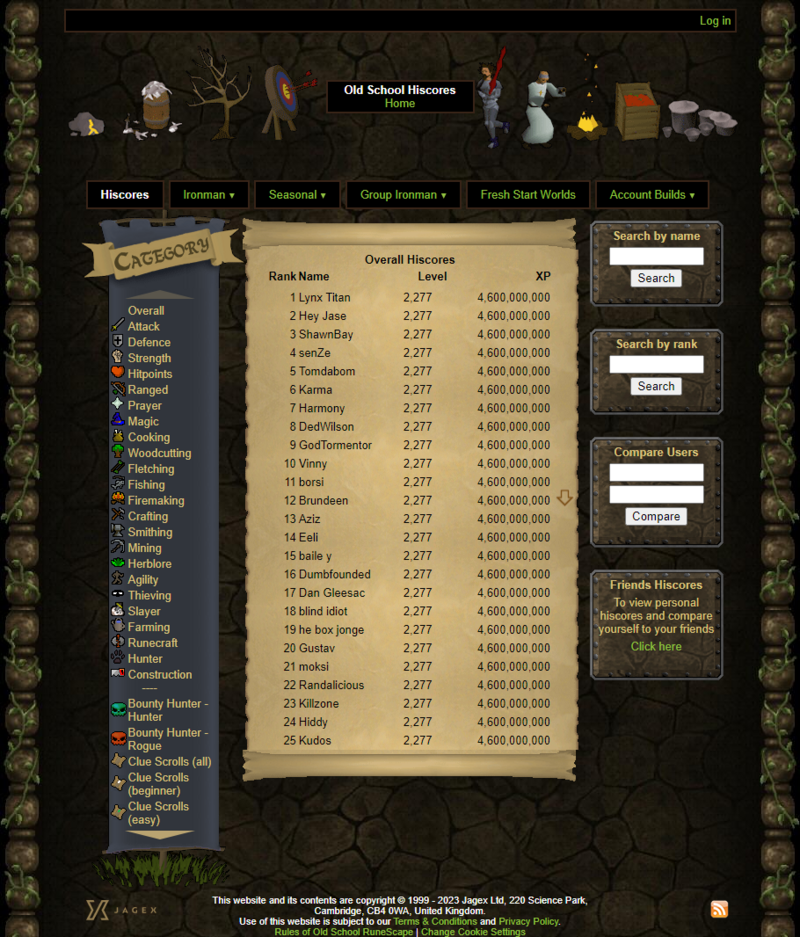 osrs hiscores