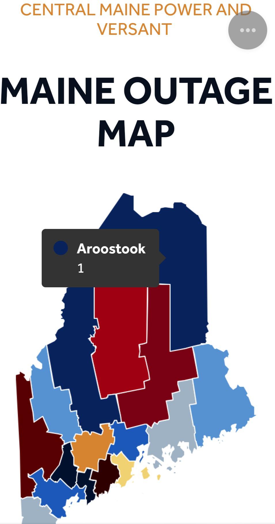 outage map maine