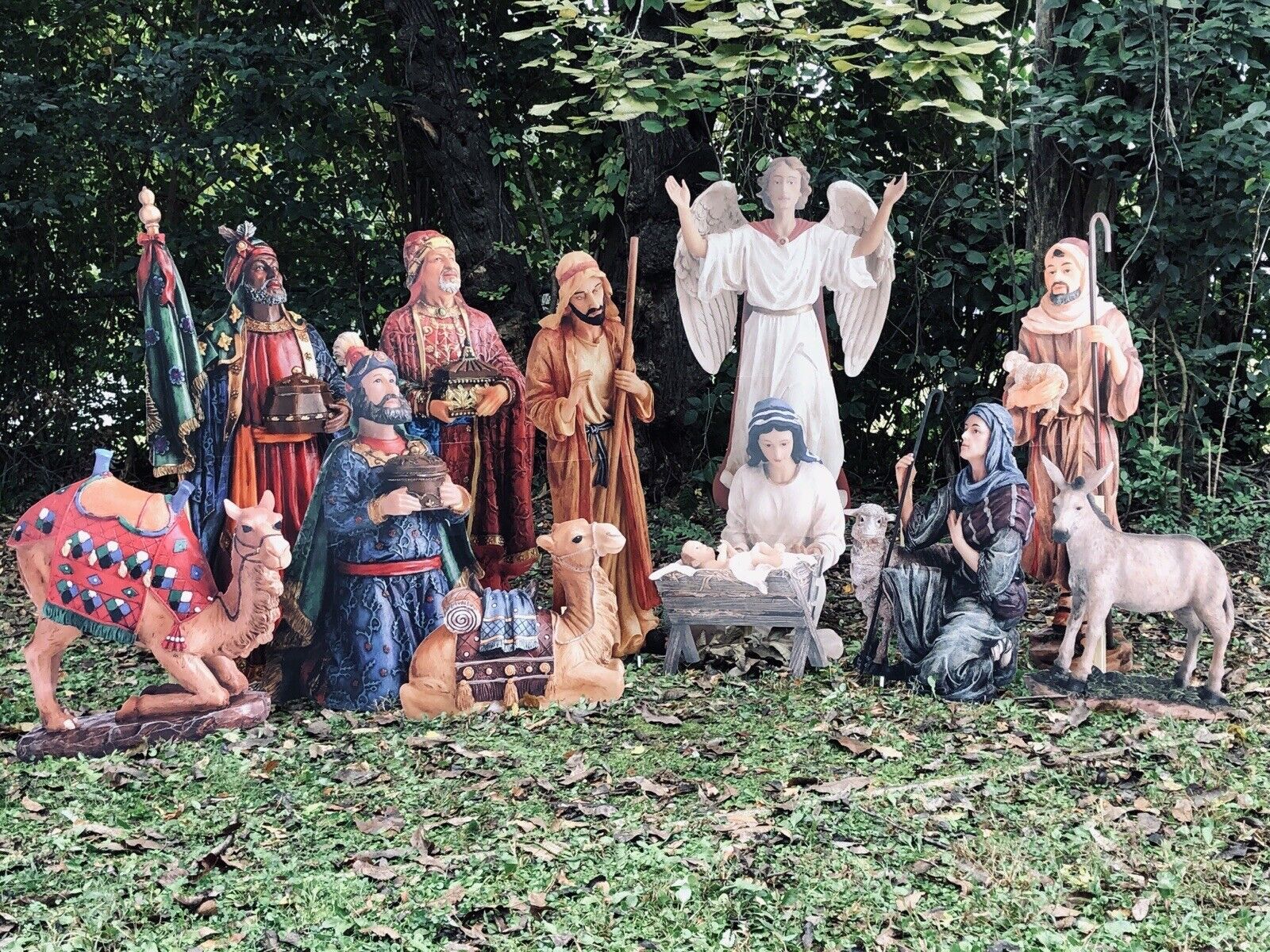 outdoor nativity scene