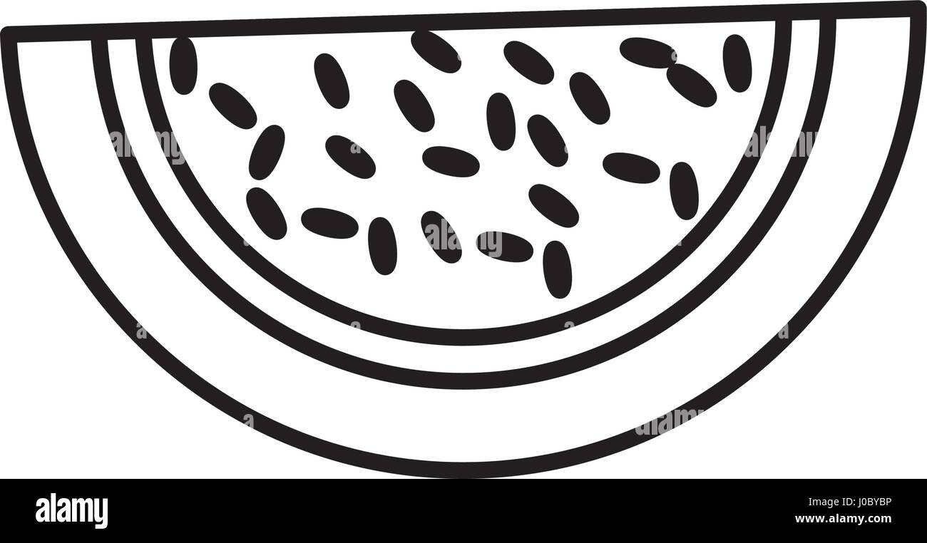 outline images of watermelon