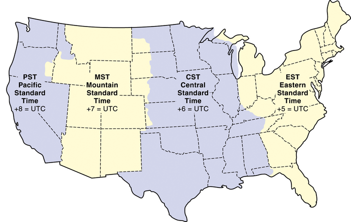 pacific time zone time