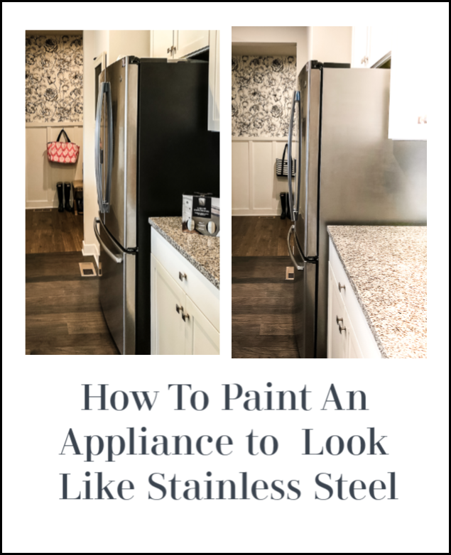 painting a refrigerator stainless steel