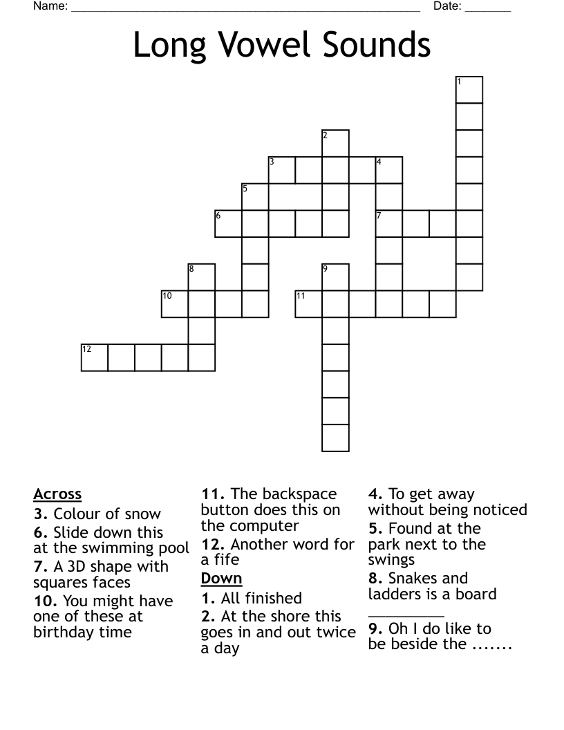 pattern of sounds crossword