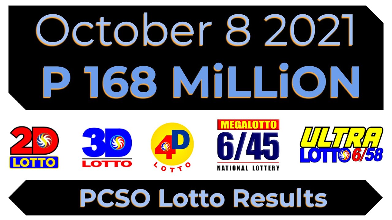 pcso lotto result october 8 2021