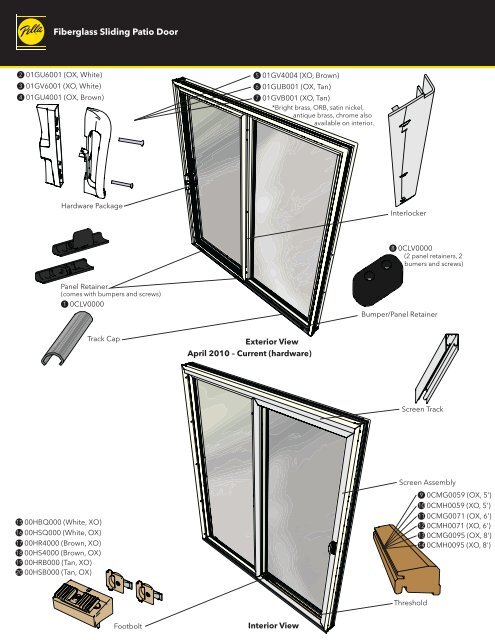 pella sliding door adjustment