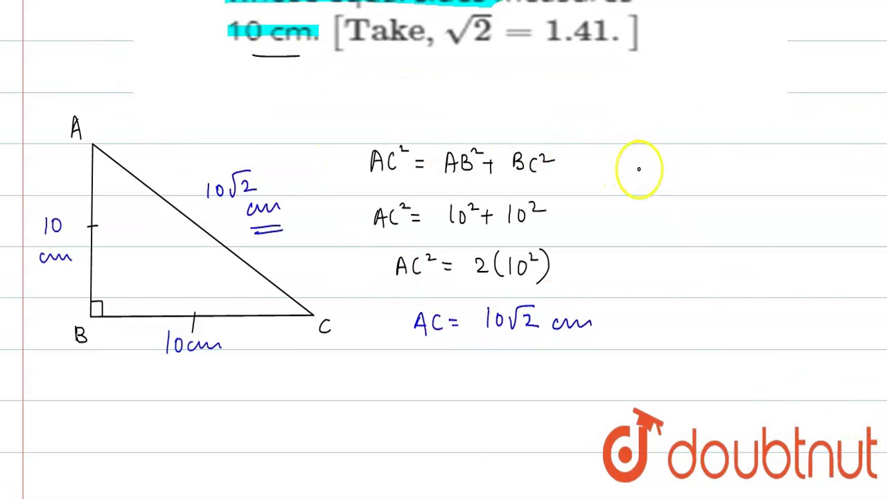 perimeter of isosceles right angle triangle