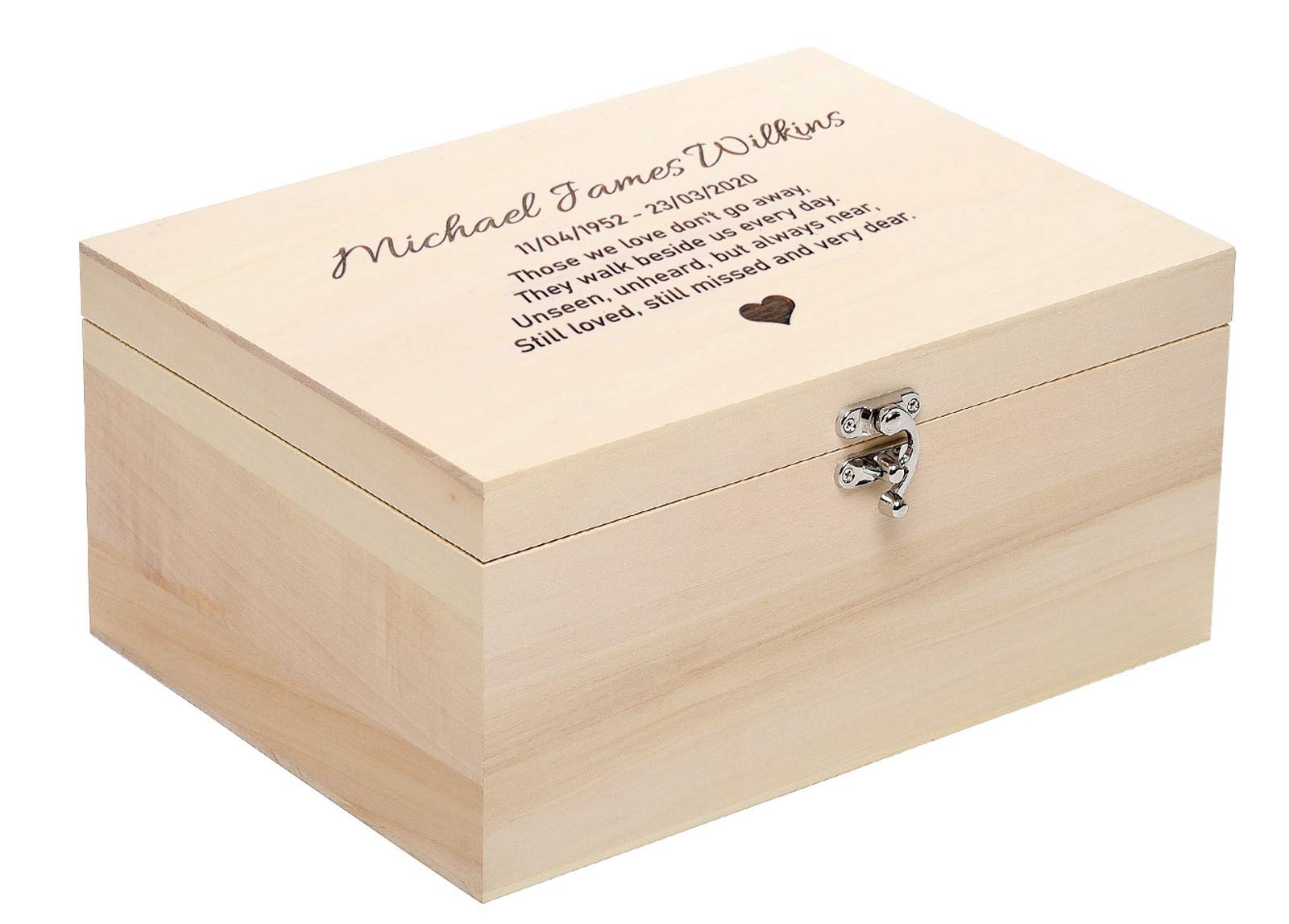 personalised ashes casket