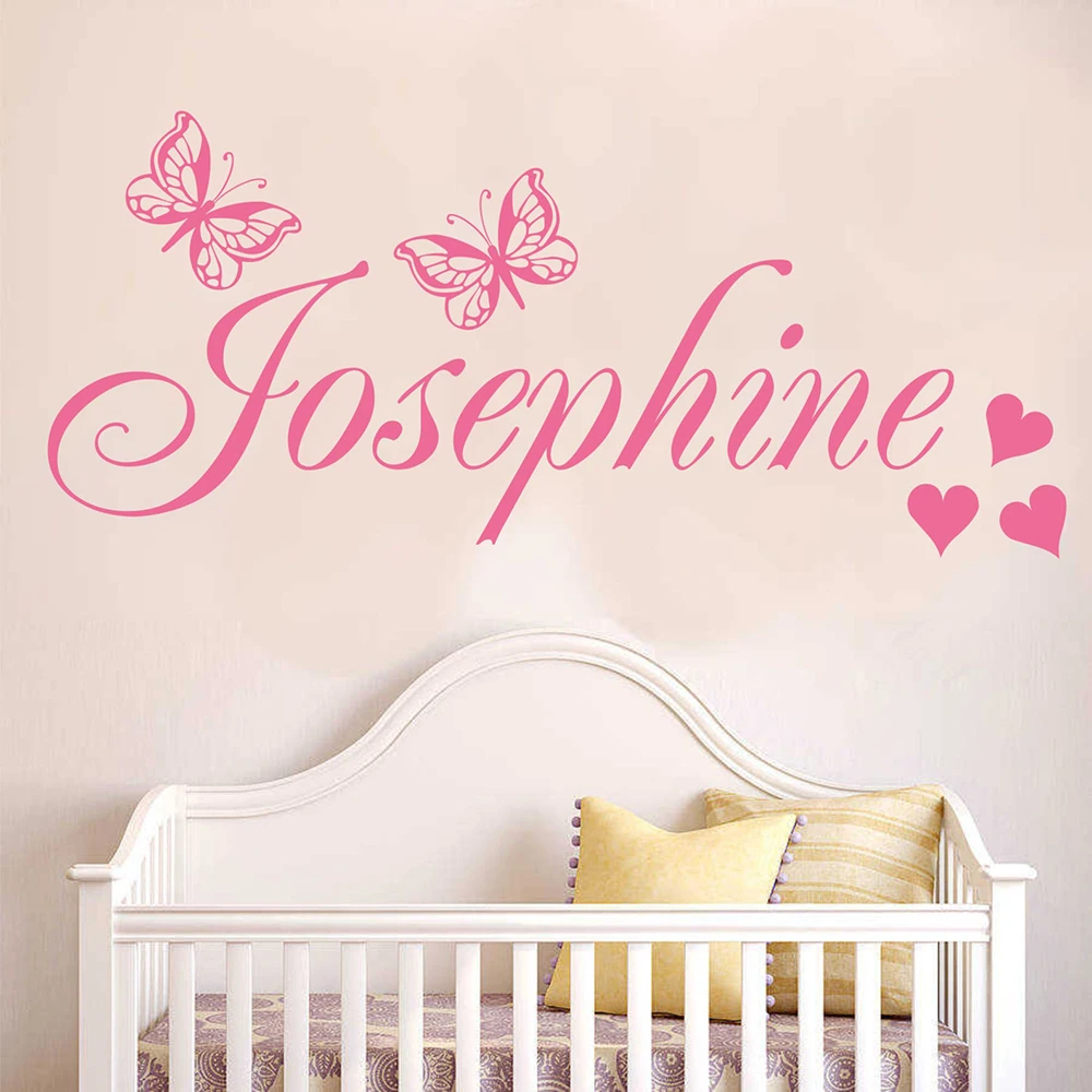 personalised name wall stickers