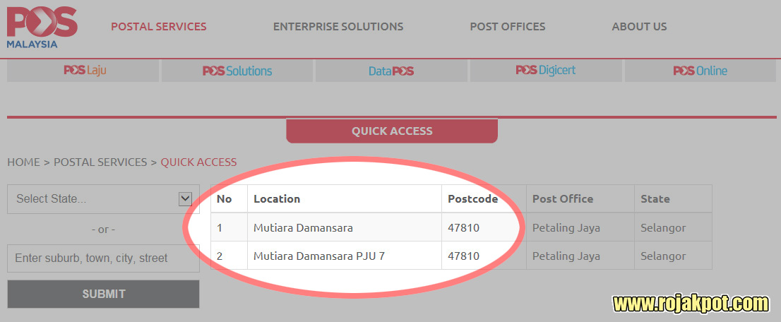 petaling jaya postcode