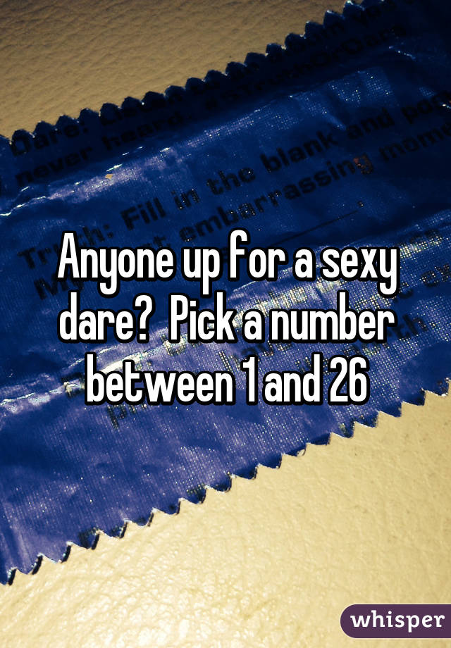 pick a number between 1 and 26