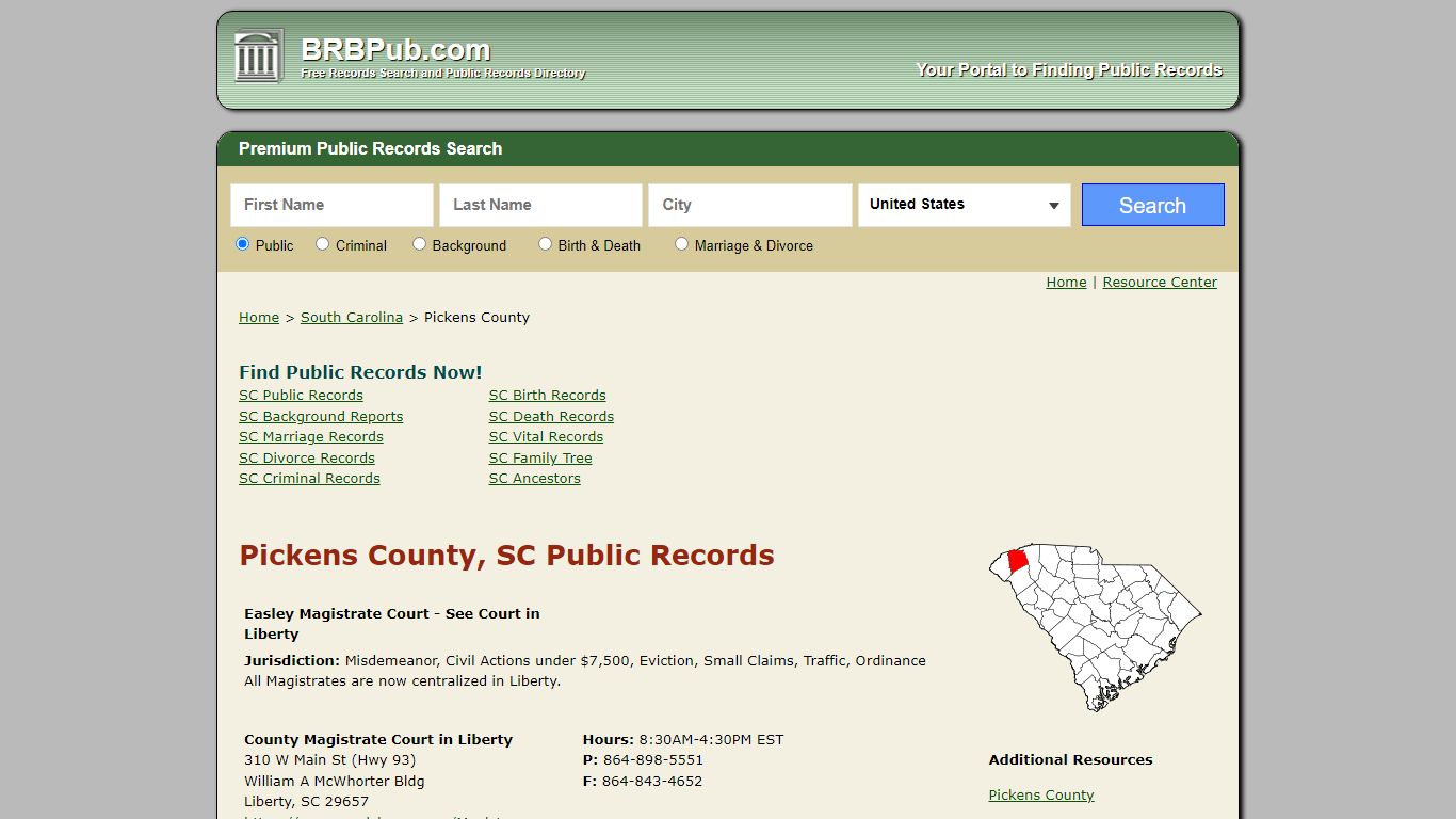 pickens county sc register of deeds