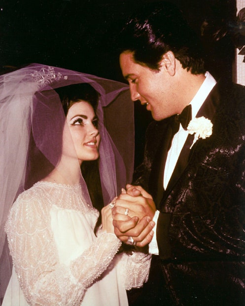 pictures of elvis and priscilla wedding