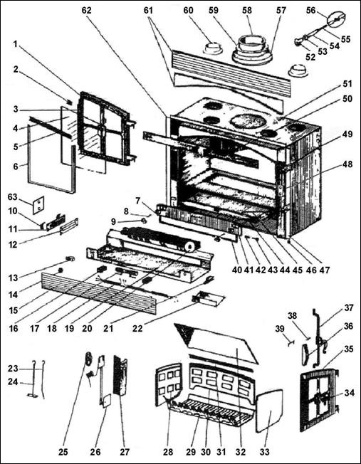 pieces pour insert deville