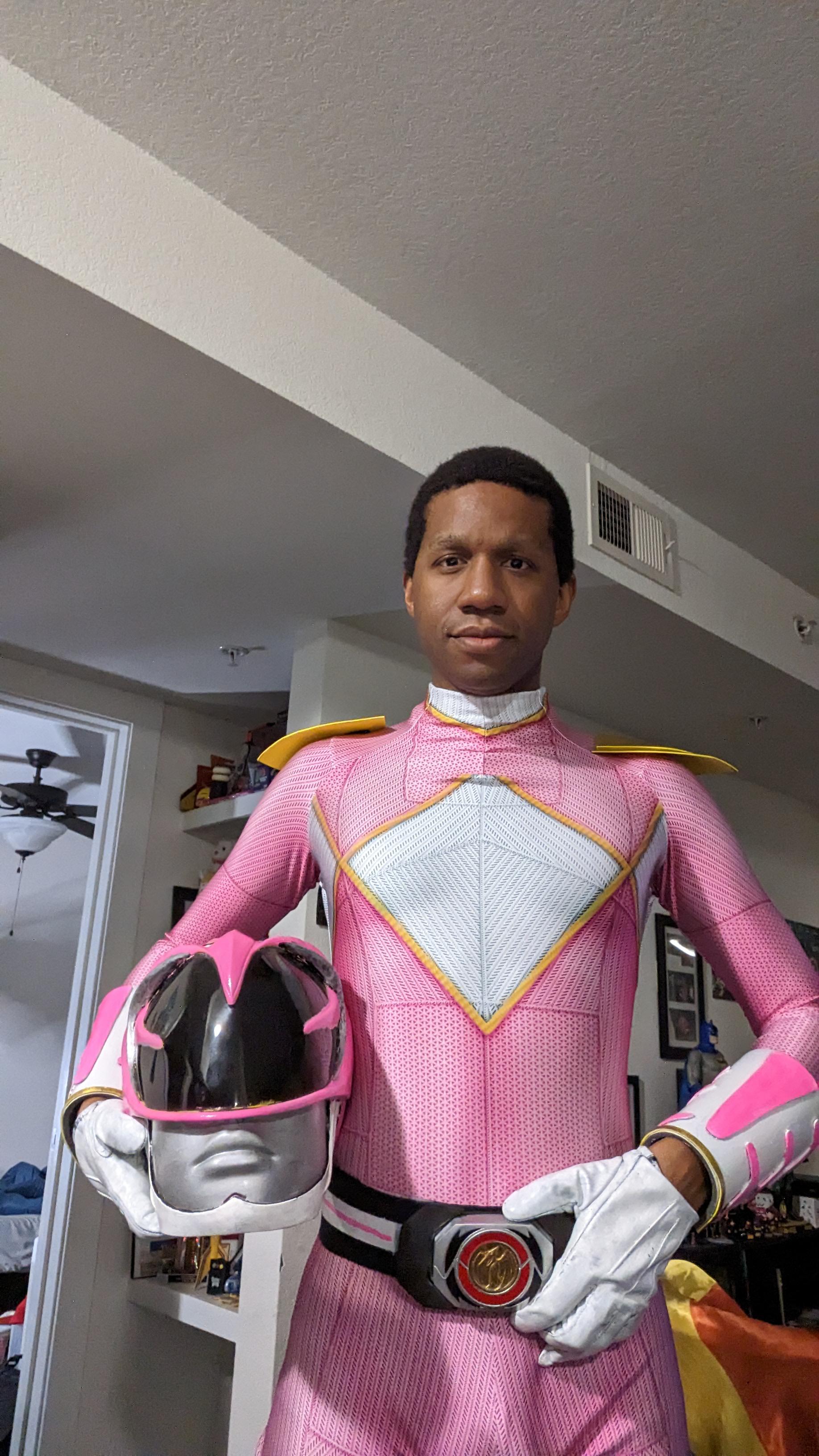 pink power ranger suit