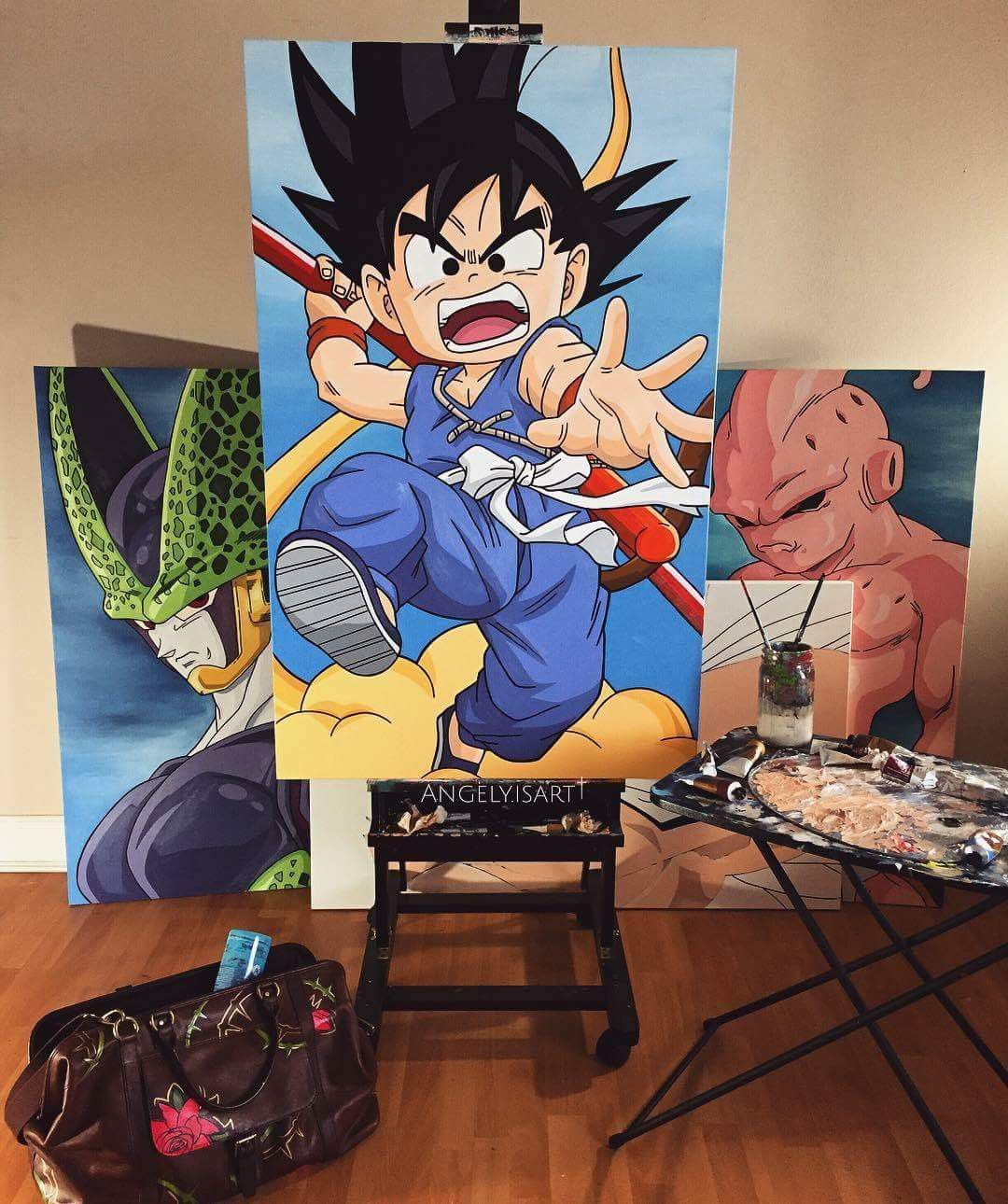 pinturas de goku