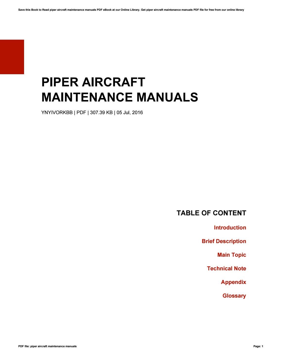 piper manuals pdf