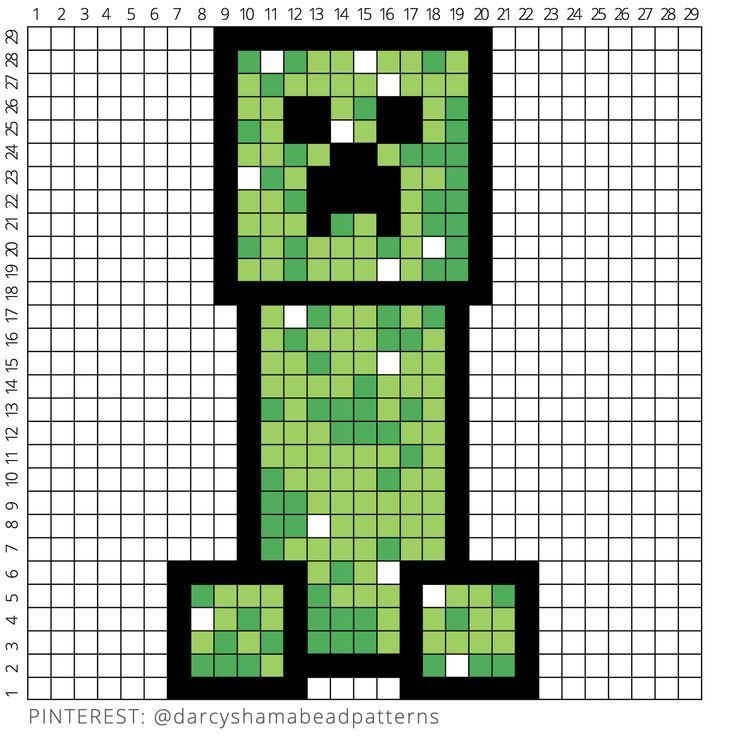 pixel art creeper