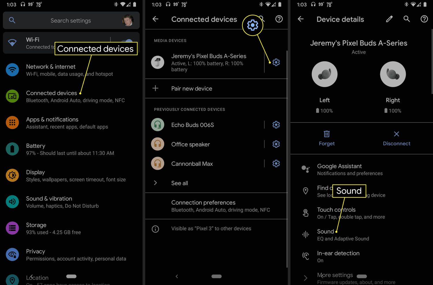 pixel buds settings