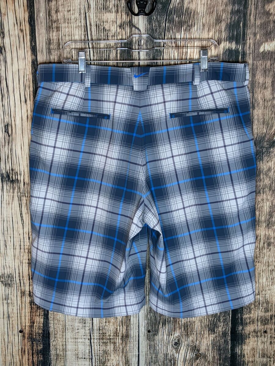 plaid nike golf shorts