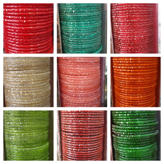 plain bangles glass