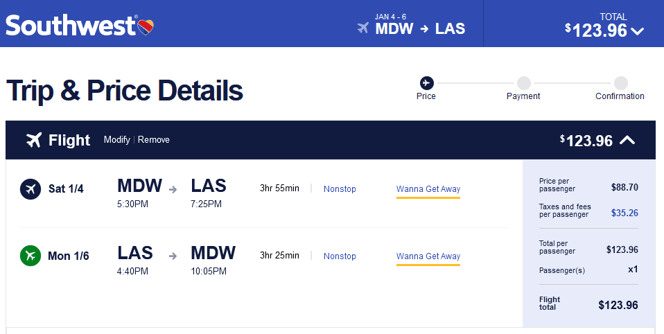 plane tickets from chicago to las vegas