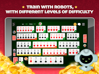 play canasta with robots