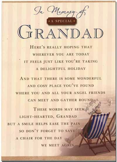 poems for a grandfathers funeral