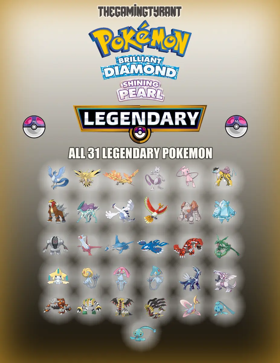 pokemon diamond and pearl legendaries