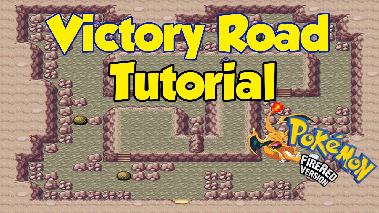 pokemon fire red how to get through victory road