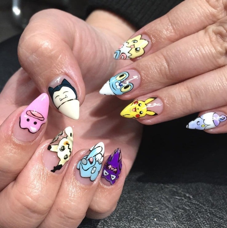 pokemon nail art