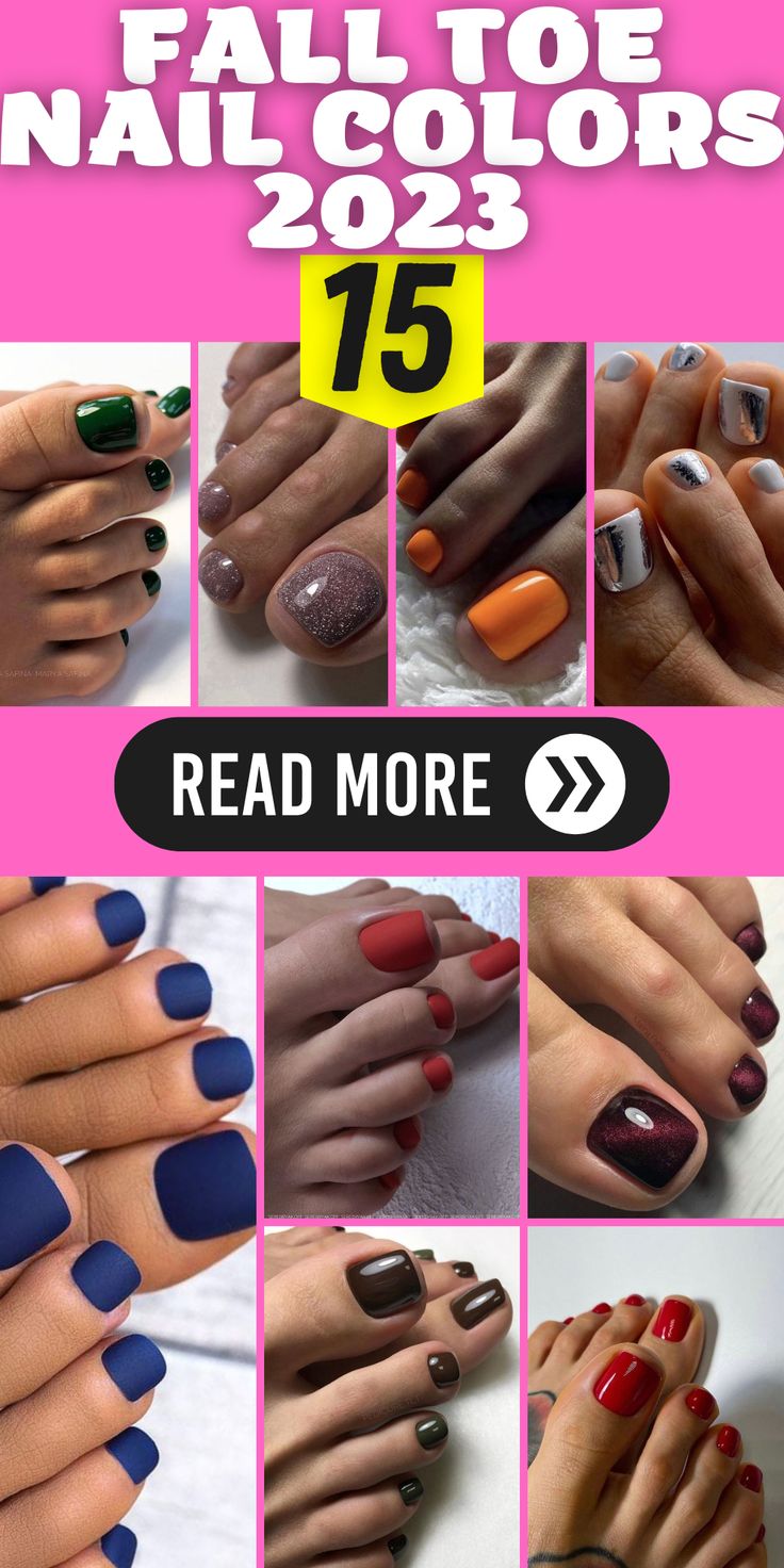 popular toe nail colours 2023