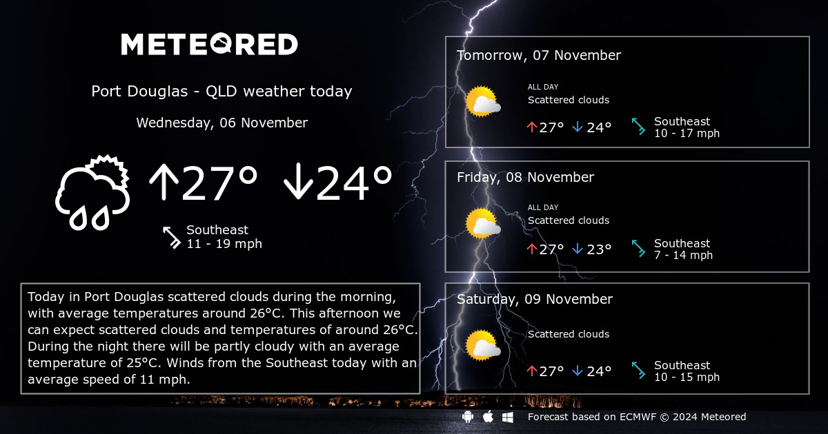 port douglas weather forecast 14 day