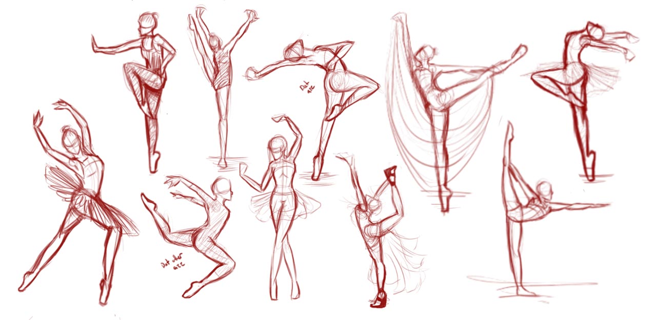 poses drawing ref