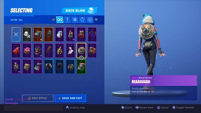 precision back bling