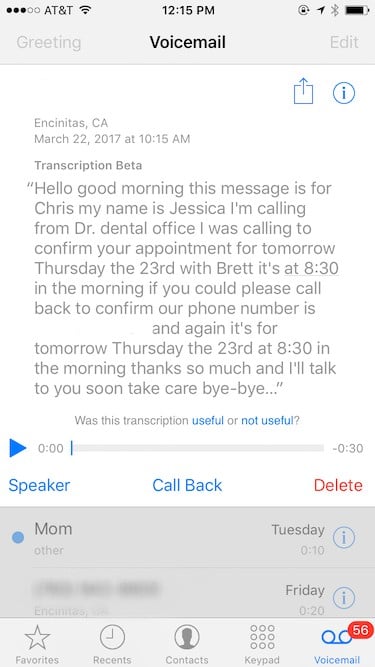 premium visual voicemail