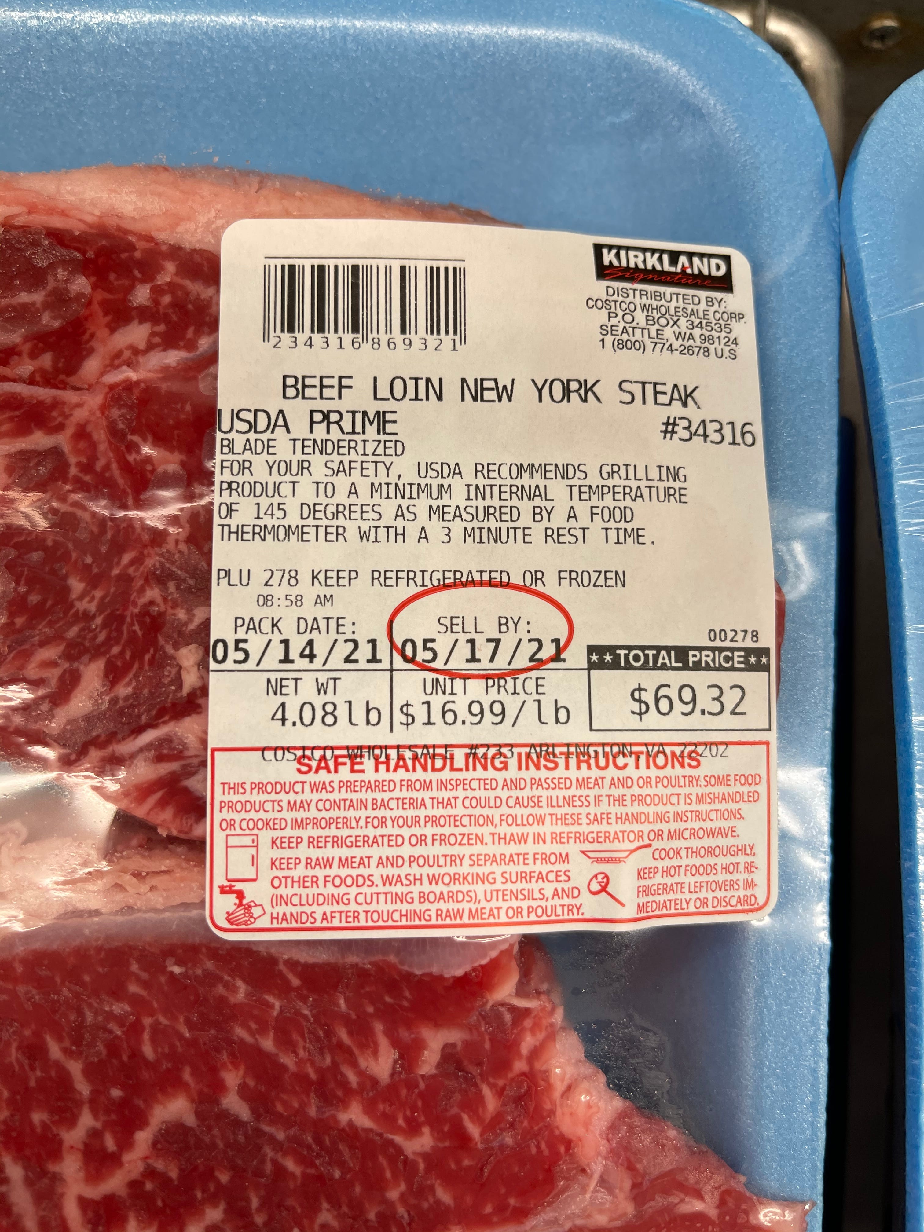 price of chuck roast at costco