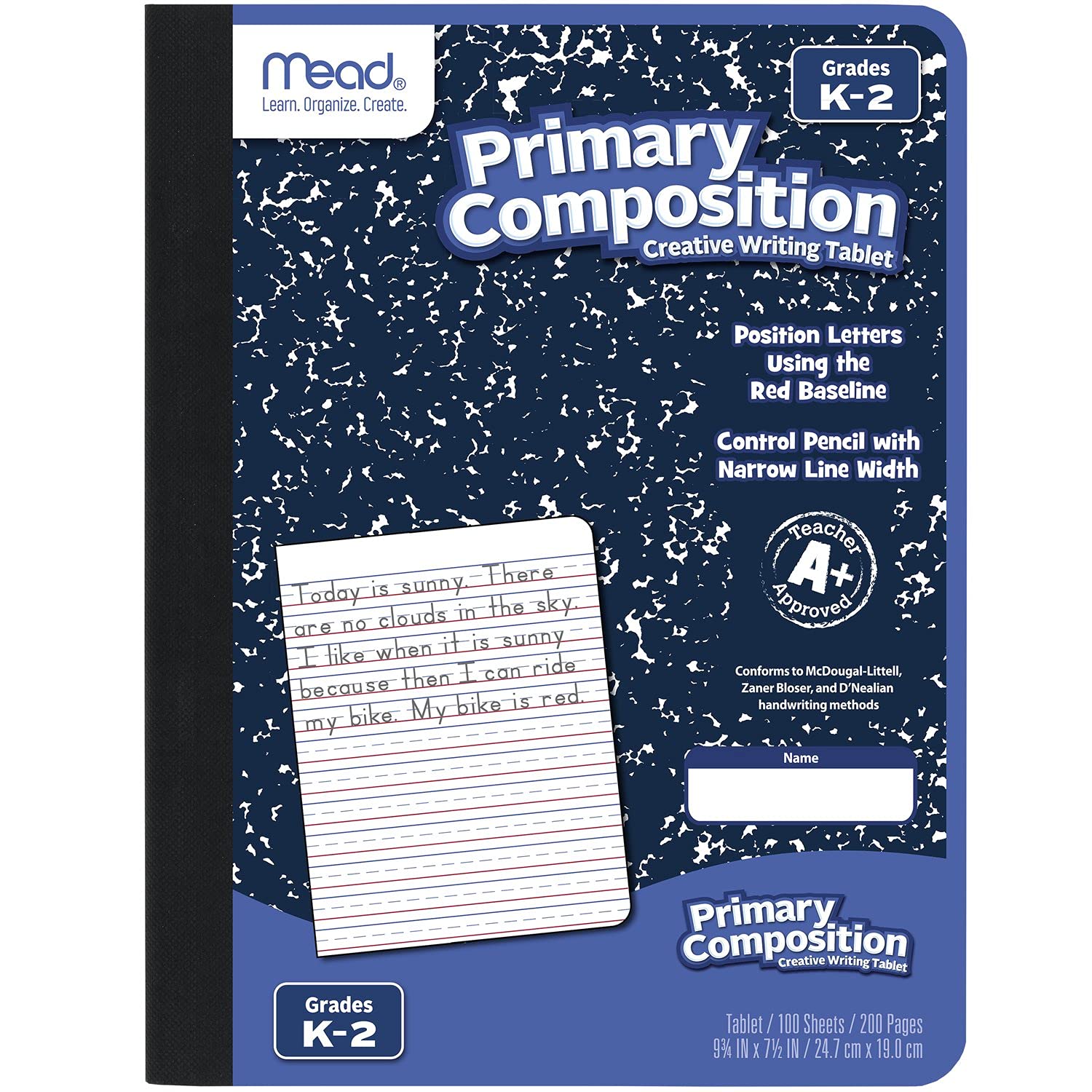 primary composition notebook