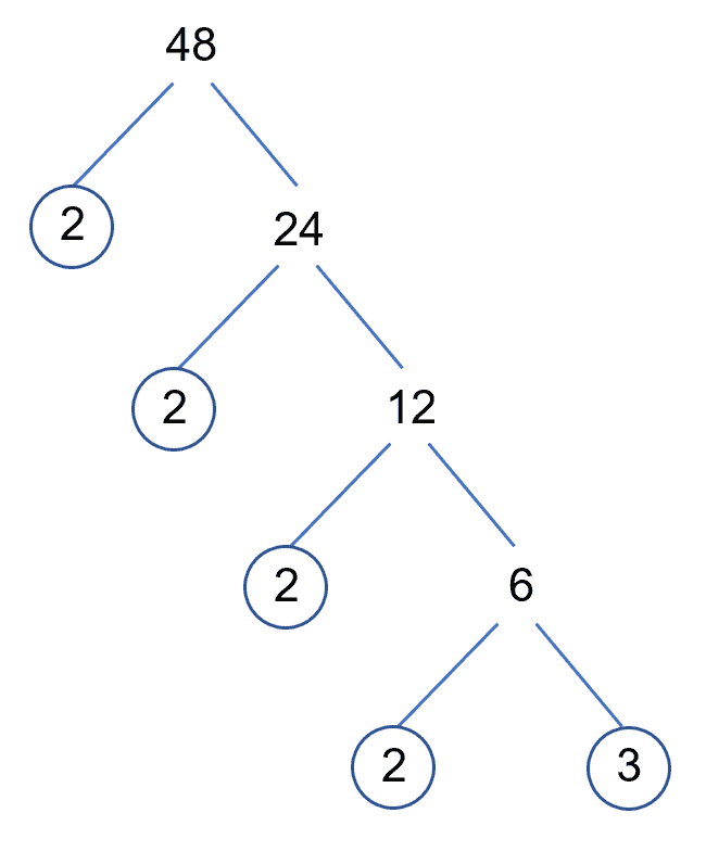 prime factors for 48