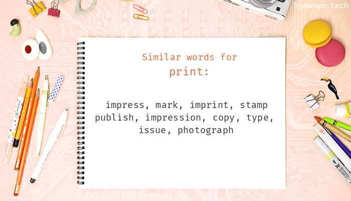 print synonym