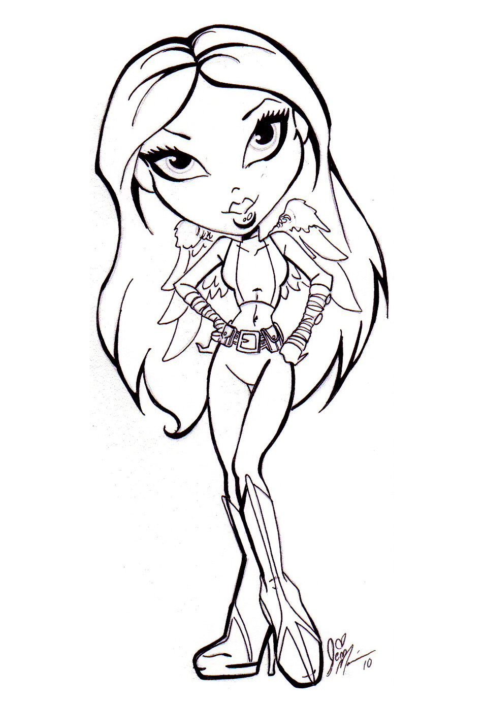 printable bratz coloring pages