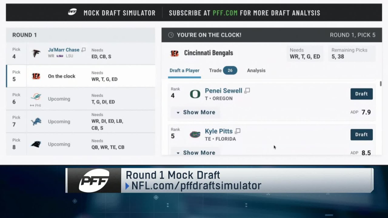 pro football focus draft simulator