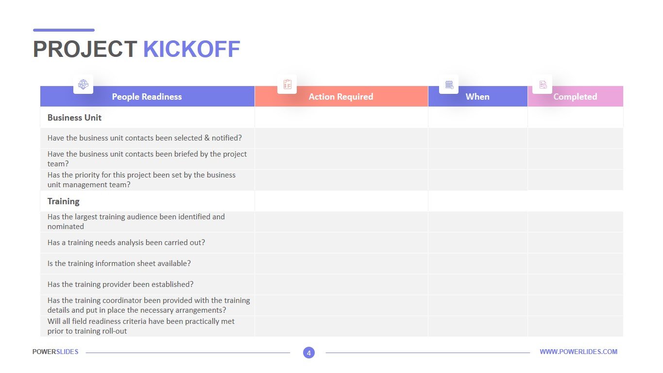 project kickoff meeting template ppt