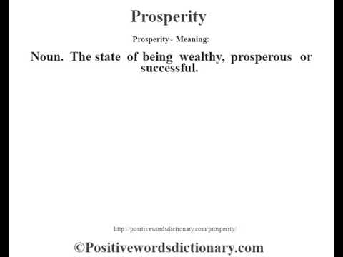 prosperity แปล