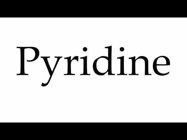 pyridine pronunciation