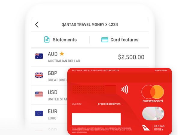 qantas prepaid platinum